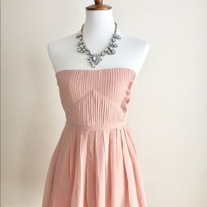 NWT Madewell Strapless Dress | Pink | Sz2